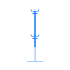 Furniture Coat Rack Hat Stand Ikea Hemnes Hat Coat Stand Laser Cut Svg File, Free Vectors File